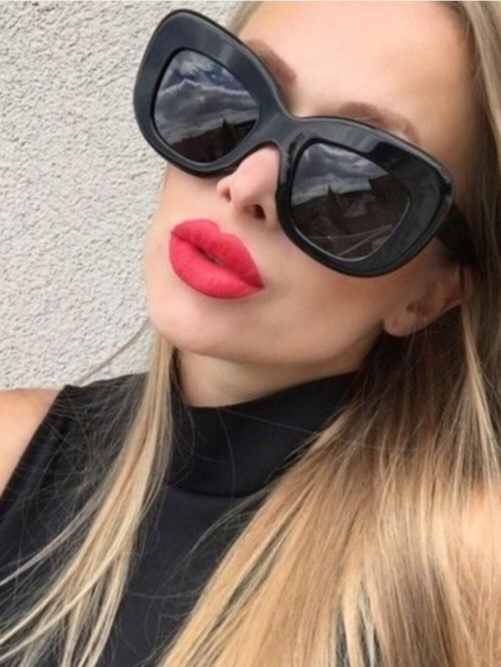 Celine Diane Oversized Black Sunglasses